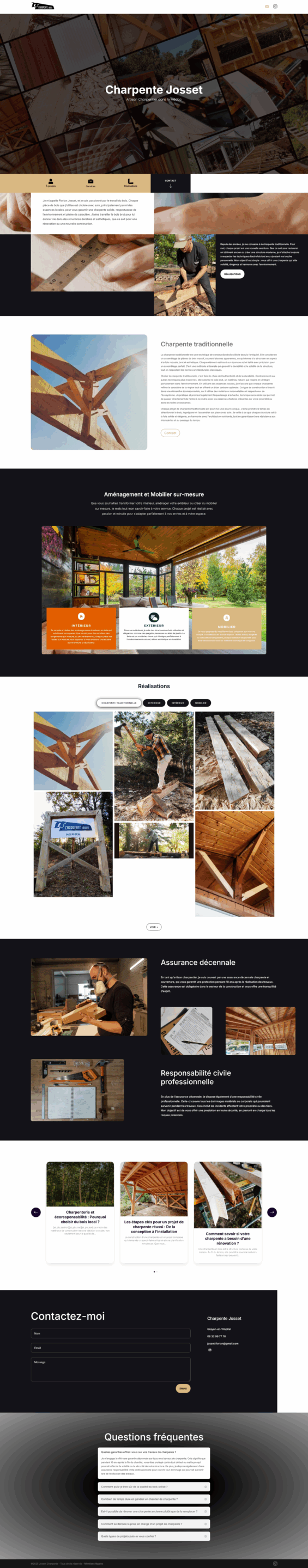 screenshot 2025 05 06 at 03 06 32 charpente josset artisan charpentier traditionnel dans le médoc charpente rénovation et Écoresponsabilité charpente josset
